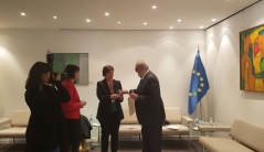 24 April 2017 MP Natasa Vuckovic receives recognition for her 10-year contribution to PACE